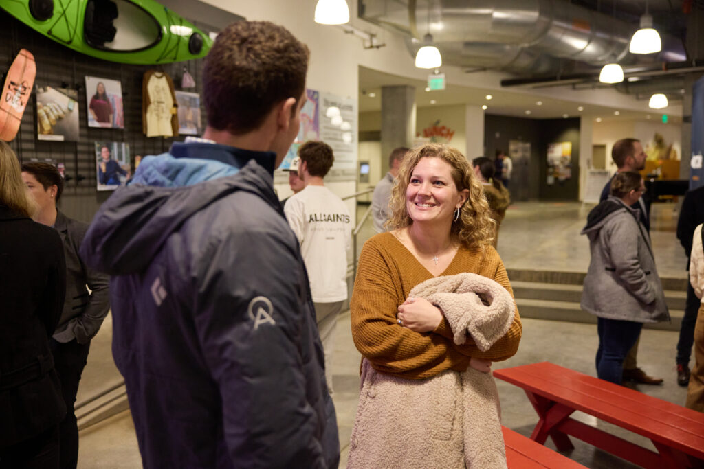 Two Utah leaders in conversation at a Durable event