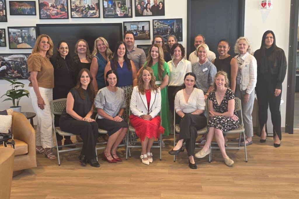 Nonprofit Innovators chapter members together at a monthly gathering